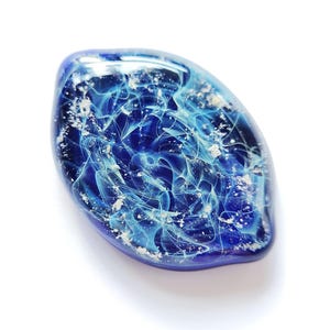 Pet Memorial Keepsake • Cremation Ashes Touchstone • Dog or Cat Memorial Gift • Handmade Glass Cremation Urns for Ashes