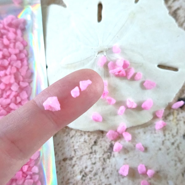 Pink Tiny Rocks 50g Pebbles for Filling Resin and Beach Art - Pebble Art. Pink Fake Rocks. Resin Supply. Small Resin Filler. Reveal Ideas