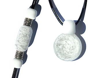 Rainbow Bridge Pet Memorial Jewelry Set - Handmade Cremation Jewelry