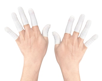 Finger Gloves - Disposable Protective Waterproof Powder Free Latex Gel Finger Cots, Resin Craft Supplies, Supplies for Resin, Resin Tools