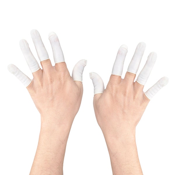 Finger Gloves - Disposable Protective Waterproof Powder Free Latex Gel Finger Cots, Resin Craft Supplies, Supplies for Resin, Resin Tools