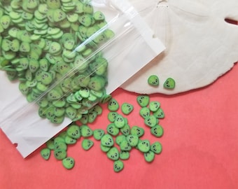 Alien Polymer Clay Slices and Fillings for Slime, Resin or Nail Art - Halloween UFO Aliens Slices for Mold Filler. Resin Supplies. Space