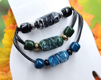 Always Remembered Memorial Bracelet, Pet Ashes Bracelet, Handmade Glass Keepsake