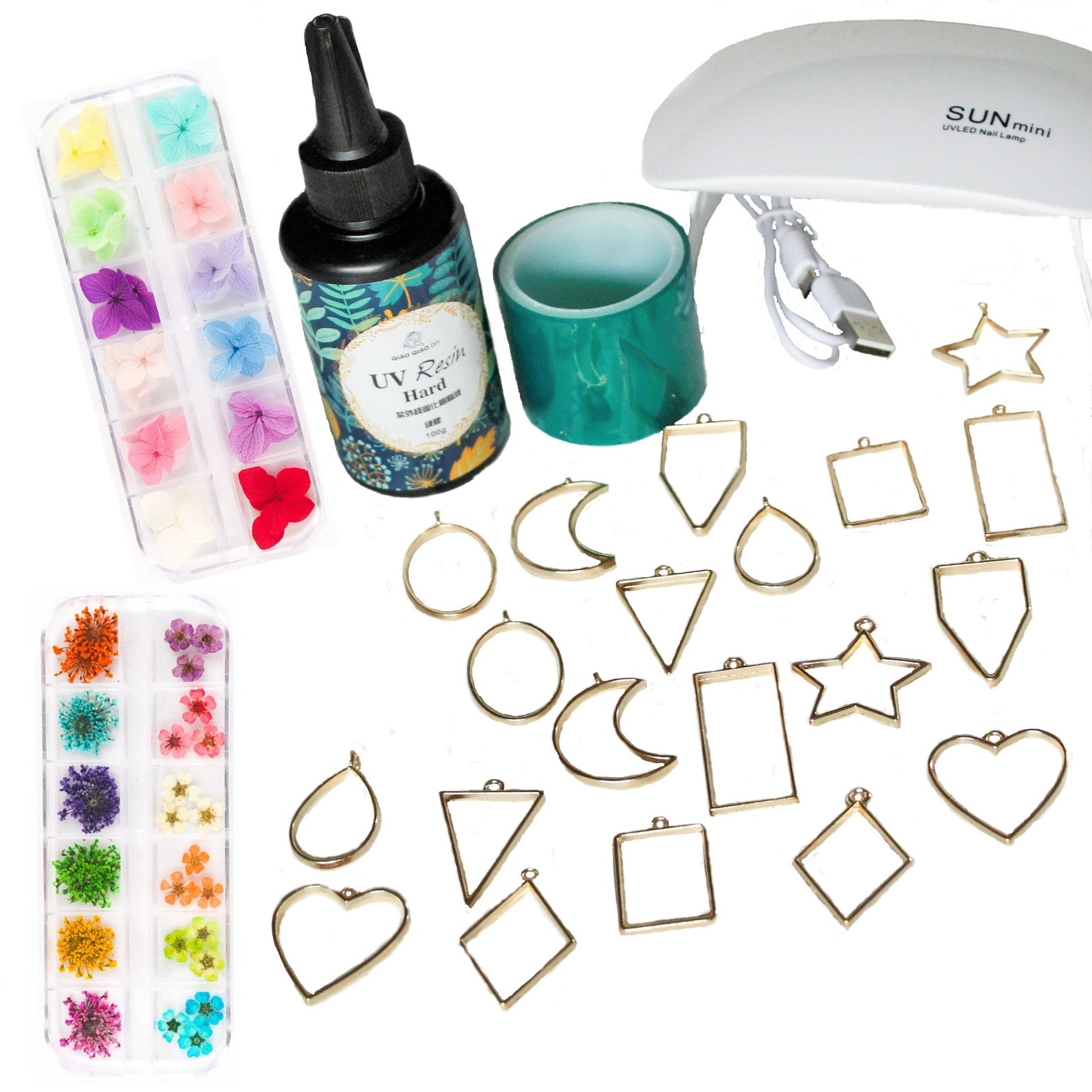 UV Resin Jewelry Kit Resin Kits for Beginner Clear 100g Etsy
