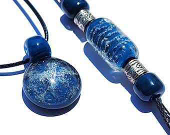 Rainbow Bridge Pet Memorial - Handmade Cremation Jewelry Set