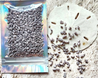 50g Tiny Rocks for Beach Art or Filling Resin - Pebble Art, Beach Art, Gray Rock Fairy Garden Decoration, Bonsai Rocks, Miniature Garden Art