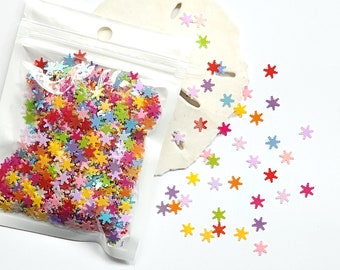 Christmas Glitter Snowflakes: 20g Assorted Colors, Party Crafts, Resin/Nail Art Supplies