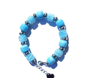 Handmade Pet Memorial Jewelry - Rainbow Bridge Pet Memorial Gifts, Ashes Bracelet
