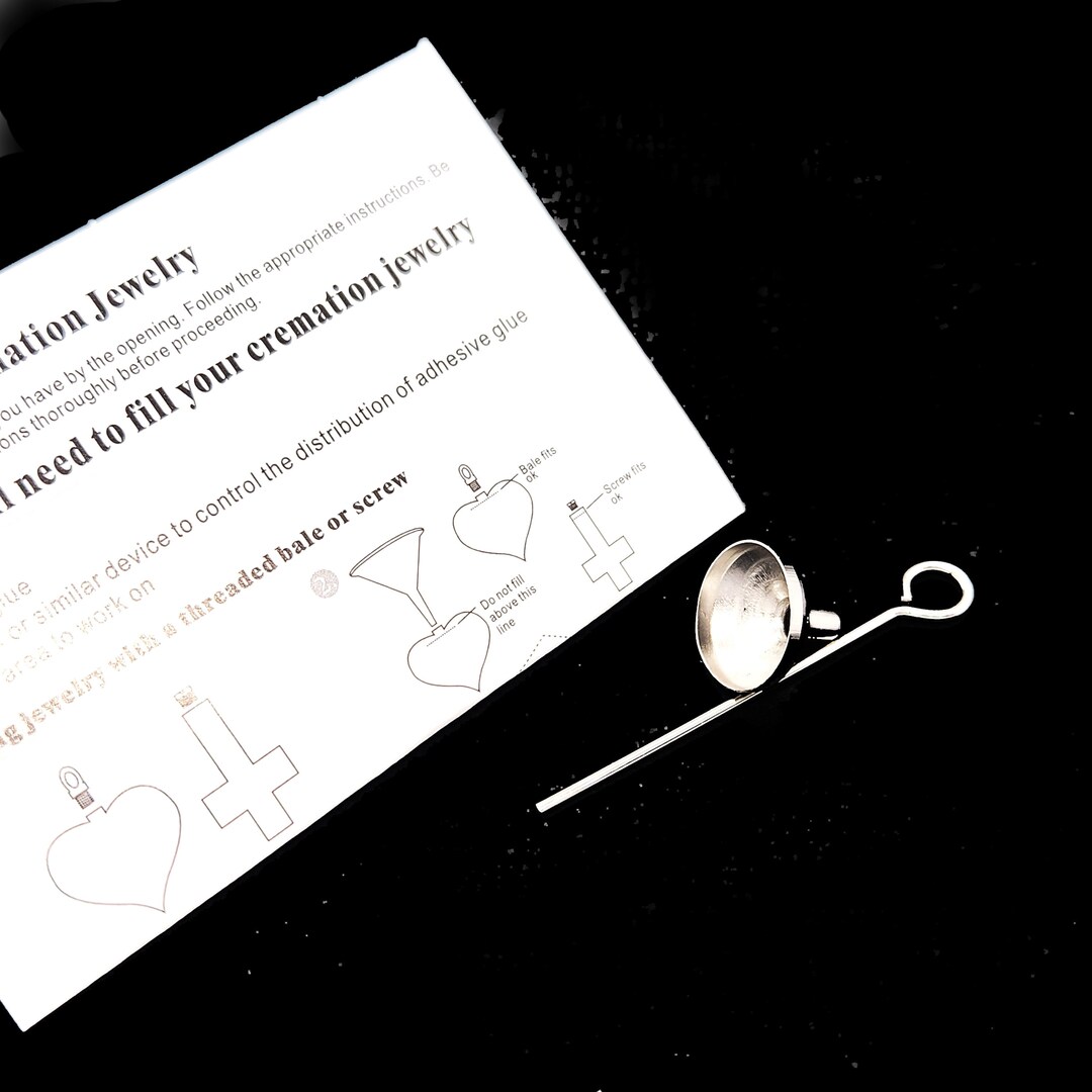 Stainless Steel Funnel to Fill Cremation Jewelry and Urn Necklace