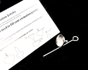 Stainless steel funnel to fill cremation jewelry and urn necklace. Funnel for filling cremated ashes. Urn filling. Funnel for ashes