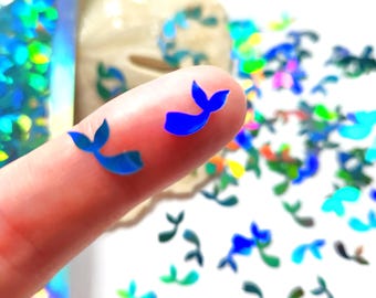 Mermaid Tail Glitter – Assorted Colors, Resin Nail Art Supplies