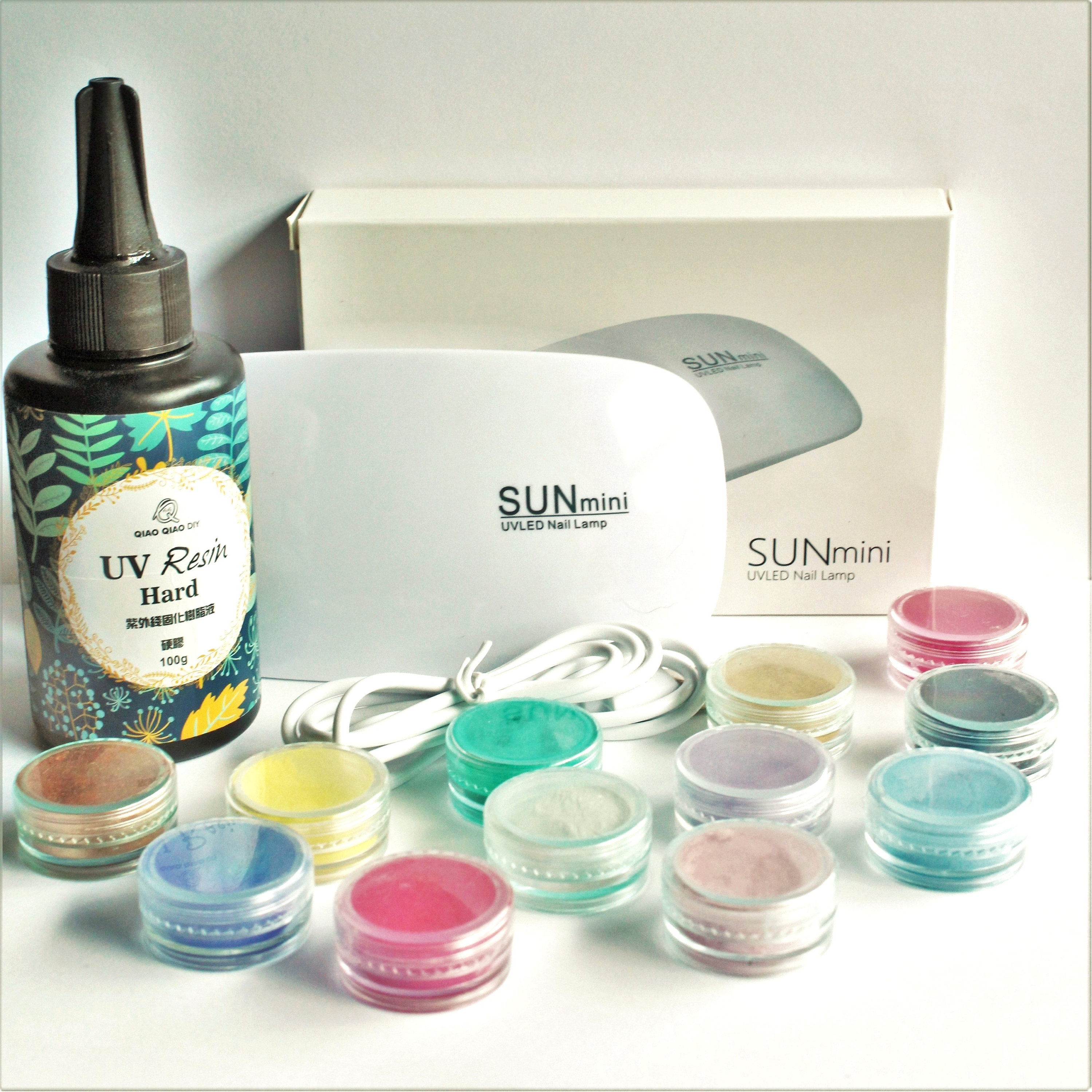 Resin Beginner Kit UV Resin Uv Lamp Pearlescent Mica Etsy Canada