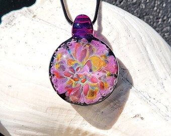 Handmade Heady Glass Pendant – Trippy Blown Glass Jewelry