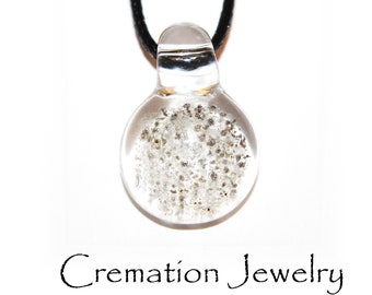 Cremate Jewelry. Ashes Necklace Pendant. Starred Night Ash into Glass Memorial. Cremation jewelry for men. Pet memorial jewelry.Urn necklace