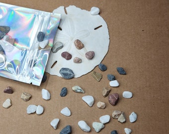 50g Decorative Small River Rocks for Resin Art - Resin Pebbles, Coasters, Terrariums, Beach Art. Resin Supply Filler. Polished Garden Stones