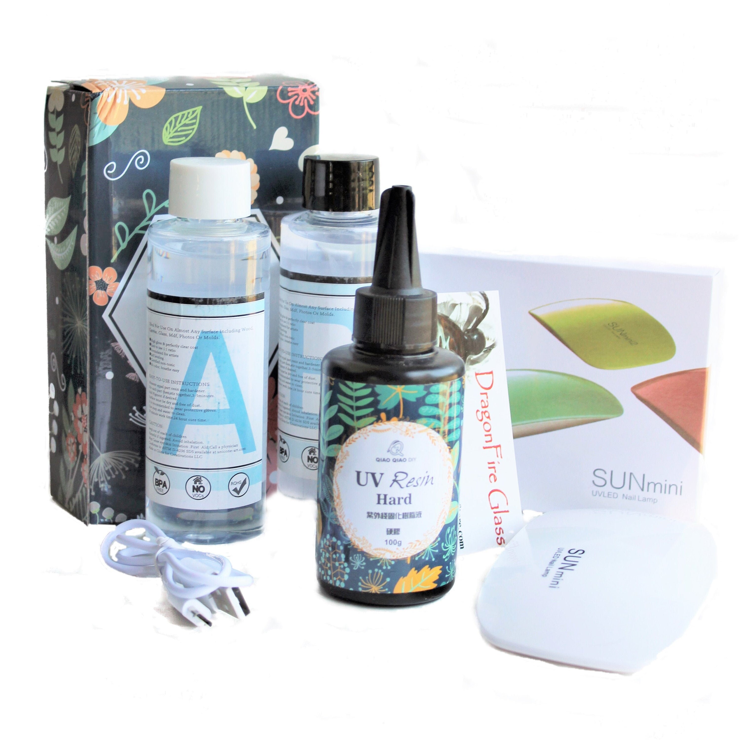 Epoxy Resin UV Resin and Uv Light Set No Odor 100g Hard UV Etsy Hong Kong