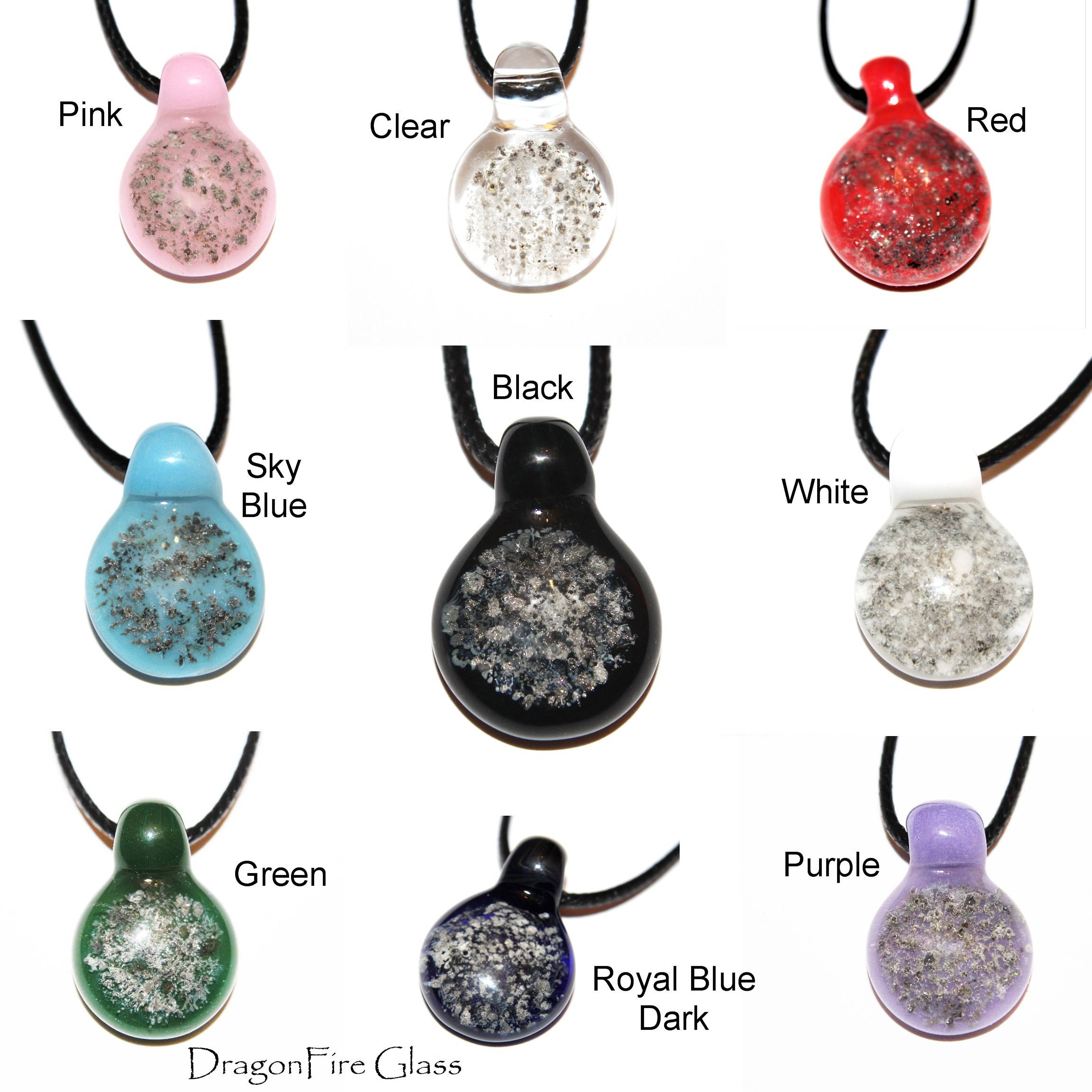 VCCWYQK Cremation Jewelry Crystal Heart Necklace For Ashes, Urn Necklace Keepsake For Urn For Memorial Jewelry (A-Bule