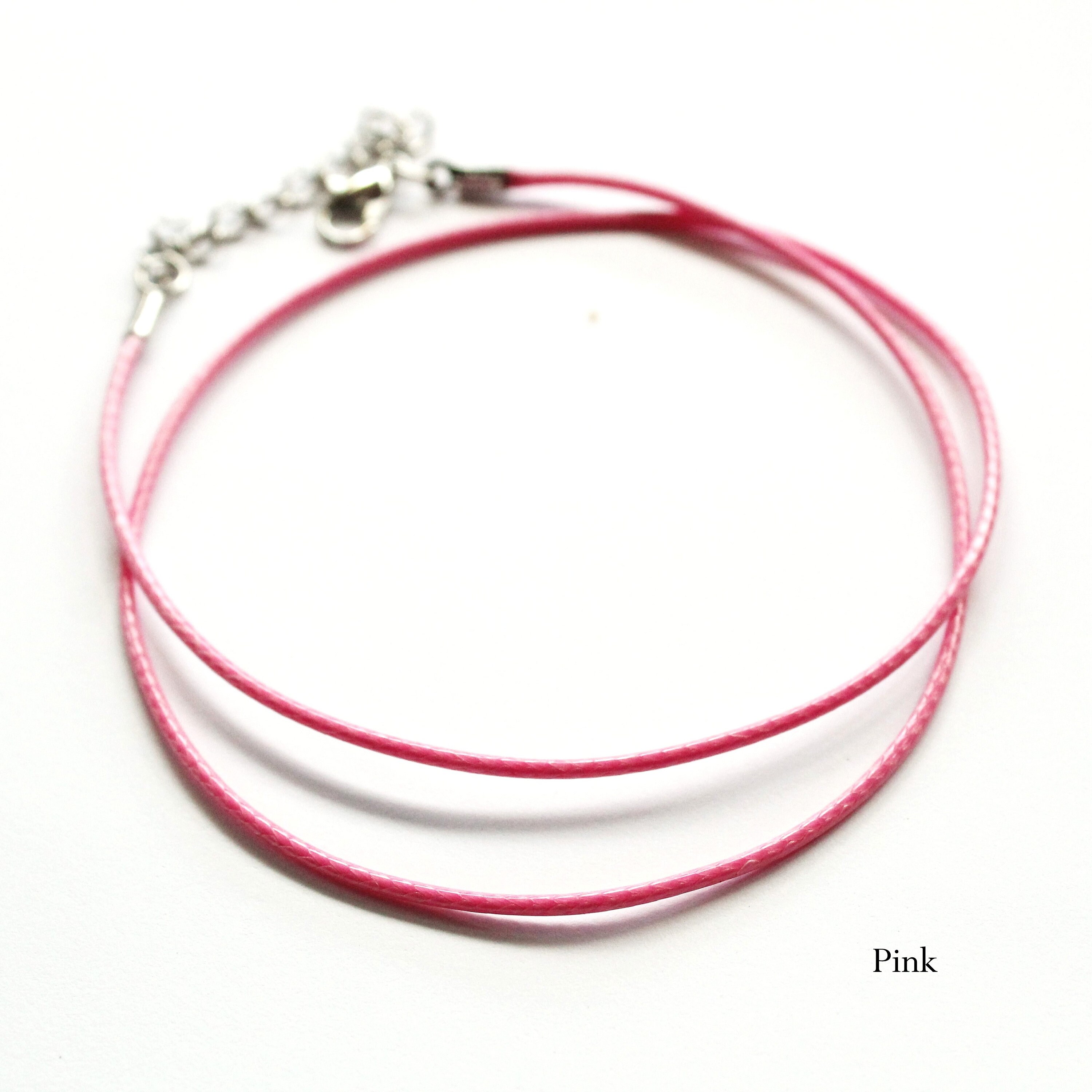 Waxed Cotton Necklace Cord Lobster Claw Clasp DIY Etsy