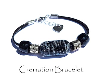 Cremation Jewelry - Remember Me Bracelet, Pet Memorial Gift, Pet Loss Sympathy Gift, Memorial Jewelry Urn Bracelet for Men and Women