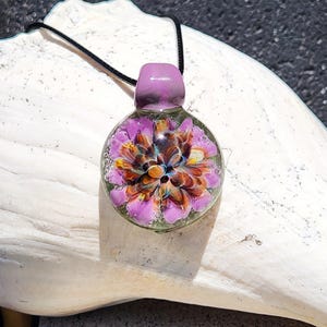 Handmade Heady Glass Pendant – Multicolored Borosilicate Necklace, Blown Glass Jewelry, Gift for Him or Her, Trippy Pendant, Ready to Ship