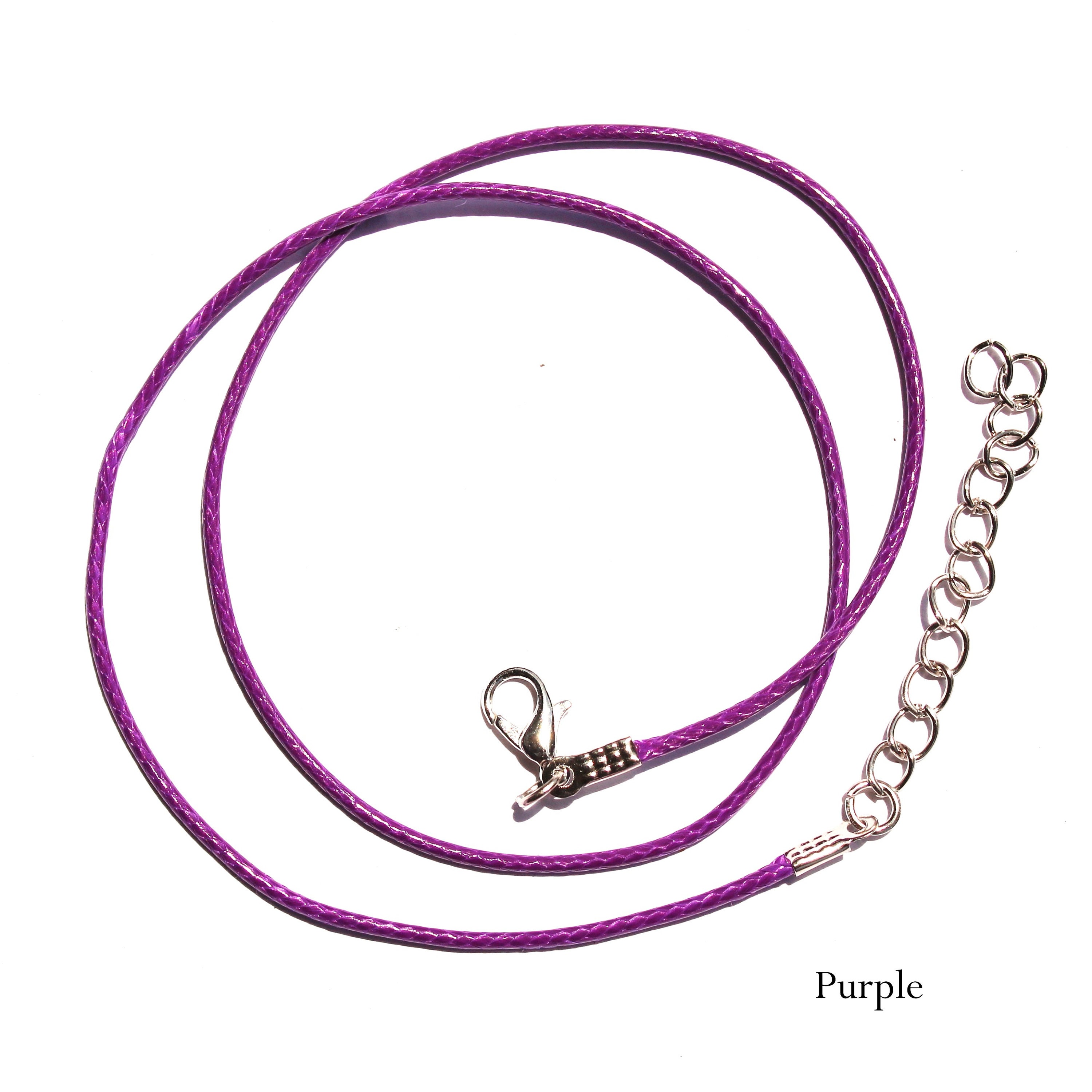 Waxed Cotton Necklace Cord Lobster Claw Clasp DIY Etsy