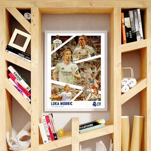 Luka Modric Football Poster – Digital Download | Wall Art Print | Real Madrid Decor