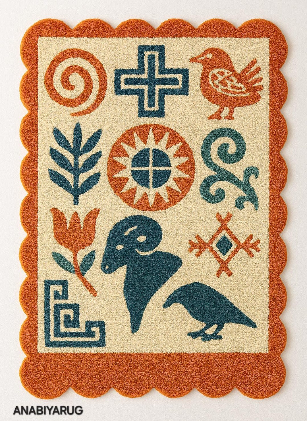 Kivari Eden Hand-Tufted Wool Rug (5x7 ft) view 4