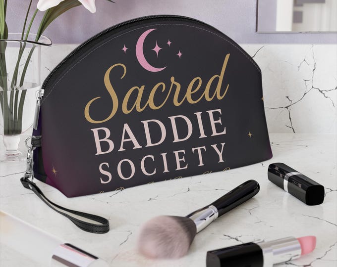 Sacred Baddie Makeup Bag