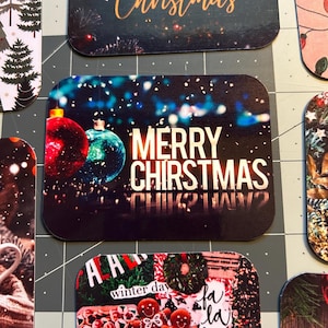 Christmas theme  Magnets- set of 8