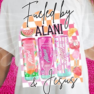Fueled by Alani PNG bundle
