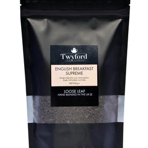 English Breakfast Tea Loose Leaf, Strong Natural Black Tea Blend of Assam & Ceylon with a pinch of Kenyan