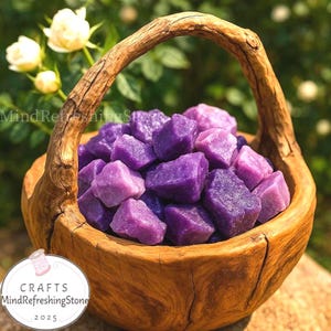 2PCS Raw Lepidolite Slices: Purple Healing Crystal Set, Meditation Stones