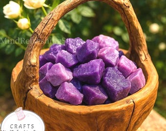 2PCS Raw Lepidolite Slices: Purple Healing Crystal Set, Meditation Stones