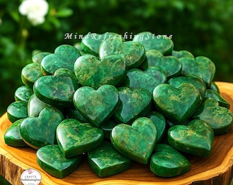 Wholesale Lot 1-5 Lbs Emerald Heart Stone,Heals Heart Chakra,Green Emerald Crystal Healing Gemstone,Genuine Emerald Pocket Rock,Bulk Mineral