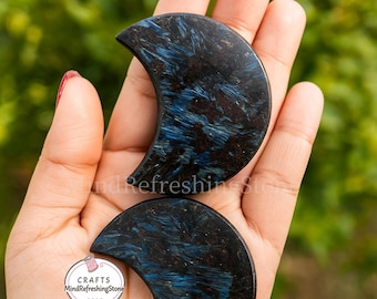Arfvedsonite Moon Crystal – Polished Gemstone, Throat Chakra Healing
