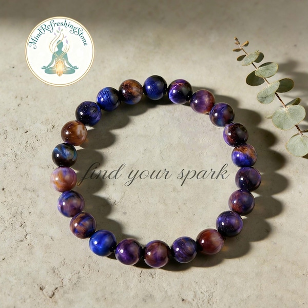 Deep Purple Sugilite Bracelet - Stone for Spiritual Growth, Inner Vision & Emotional Balance