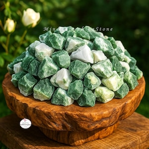 Wholesale Lot 1-5 Lbs Raw Moss Agate Stone, Bulk Natural Moss Agate Tumble Healing Crystal, Moss Agate Chunk ,Rock Home Decor Specimen Gift