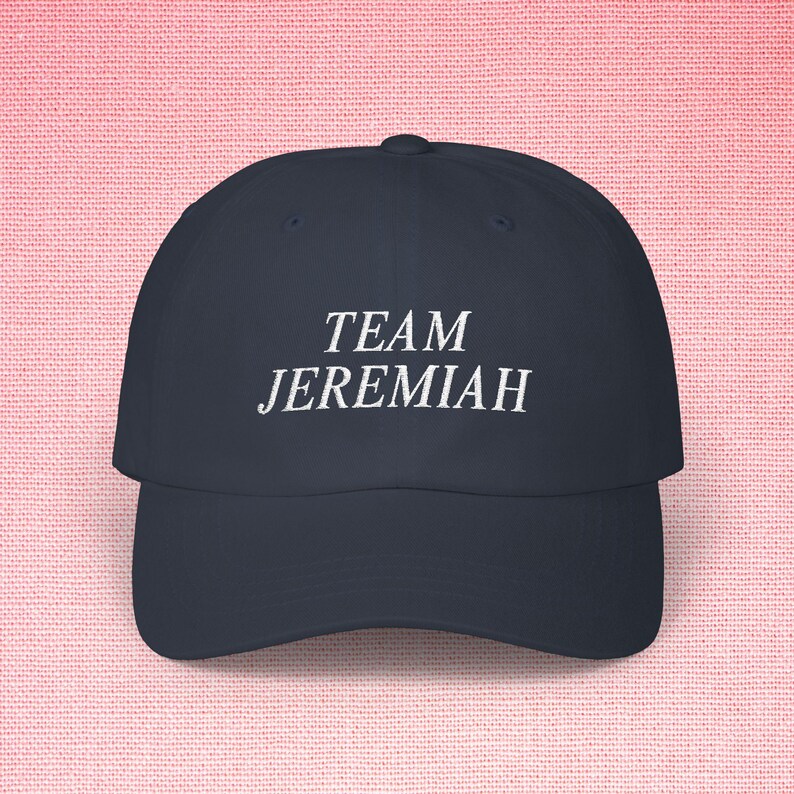 Team Jeremiah Hat - TSITP Embroidered Adjustable Baseball Cap Navy