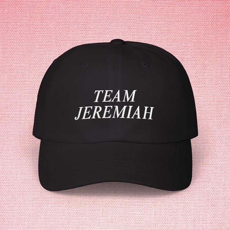 Team Jeremiah Hat - TSITP Embroidered Adjustable Baseball Cap Black