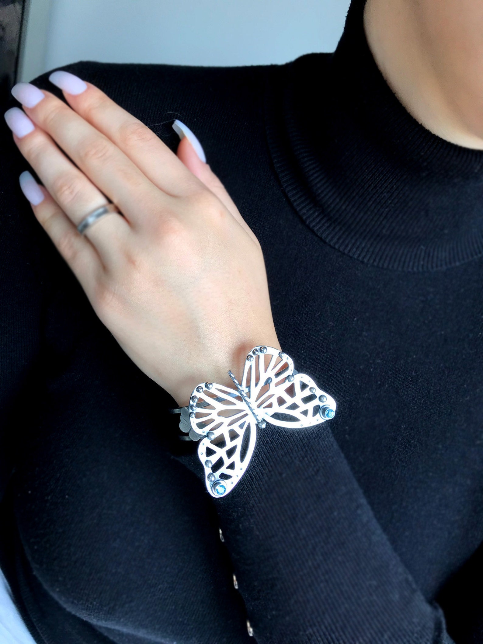 Butterfly Cuff Bracelet/bracelet in Canada/large Butterfly Etsy Canada