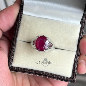 Ovaal geslepen labrobijnring heren, 925 sterlingzilver, geboortesteen juli voor hem