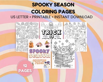 Halloween målarbilder: Utskrivbar konst för den kusliga säsongen (PDF-nedladdning)