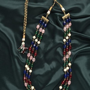 Veelkleurige kralenketting – Levendige handgemaakte statement-sieraden Kleurrijke kralenketting – Boho-regenboogsieraden voor dames