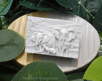 Elephant Family Soap Bar (Solid or Painted)