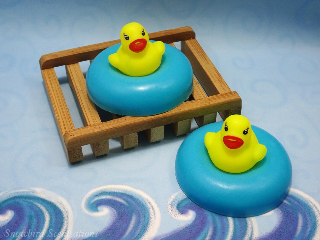 Rubber Duckie on Raft Soap - Etsy