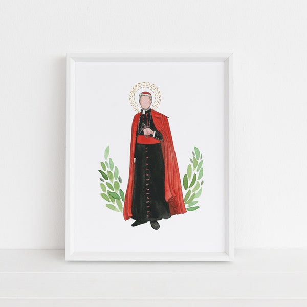 Venerable Fulton Sheen print religious artwork 8x10 11x14 5x7 Catholic Print