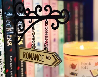 Custom Library Street Signs, Library Organisation, Library Decorations, Library Organisers, Book Genre Dividers, Custom Divider For Books