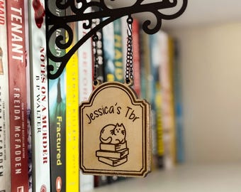 Custom TBR Tavern Sign, Personalised Bookshelf Sign, BookTok Gift, Reading Organiser, Book Lover Gift, Bookish Home Decor