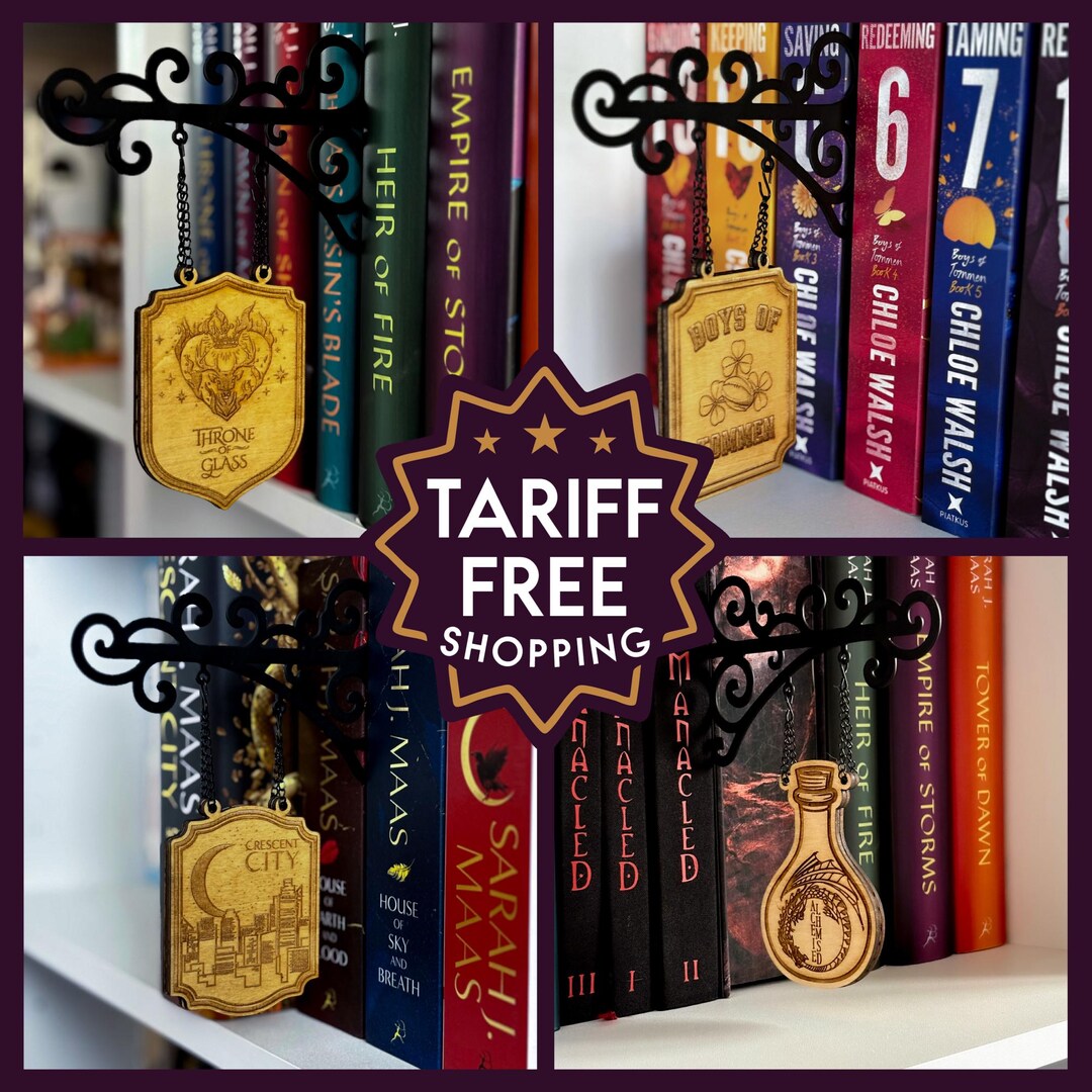 Tariff Free Shopping, Custom Book Genre Divider, Metal Library Divider ...