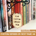 Your Custom Library Divider Set, Custom Make your own Booki Tavern Sign, BookTok Gift, Library Organisers, Book Genre Dividers, Custom Gift